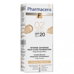 Intensyviai dengianti maskuojanti pudra PHARMACERIS F SPF20 Nr.2, 30ml