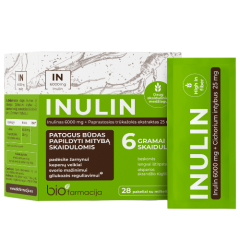 Žarnynui BIOFARMACIJA INULIN  6.5g, 28 paketėlių