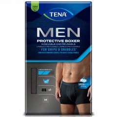 Vyriškos apsauginės kelnaitės TENA MEN PROTECTIVE BOXER BLACK, M dydis, 1 vnt.