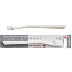 Švelnus dantų šepetukas SWISSDENT GENTLE CLASSIC (balta spalva)