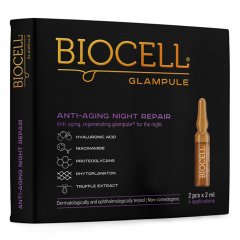 Serumas nakčiai BIOCELL GLAMPULE ANTI-AGING NIGHT REPAIR, 2x2ml