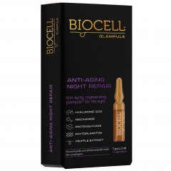 Serumas nakčiai BIOCELL GLAMPULE ANTI-AGING NIGHT REPAIR, 7x2ml