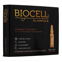 Pigmentaciją kontroliuojantis serumas BIOCELL GLAMPULE PIGMENT CONTROL, 2x2ml