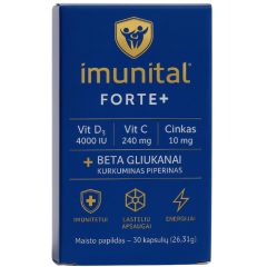 Imuninei sistemai IMUNITAL FORTE+, 30 kapsulių