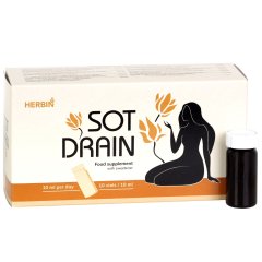 Skysčių šalinimui SOT DRAIN, 10 ml, 10 vnt.