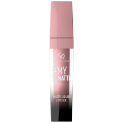 Skysti matiniai lūpų dažai GOLDEN ROSE MATTE LIQOUID LIPSTICK (Nr.01), 5ml