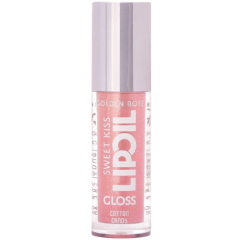 Lūpų aliejus GOLDEN ROSE SWEET KISS LIP OIL GLOSS ( Nr.01 Cotton Candy),  4.7 ml