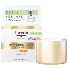 Dieninis kremas EUCERIN HYALURON-FILLER + ELASTICITY SPF 30 (papildymas), 50 ml