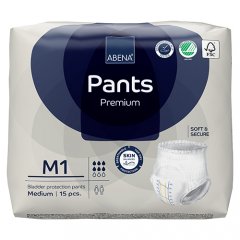 ABENA Pants M1 Premium sauskelnės-kelnaitės, 15 vnt.