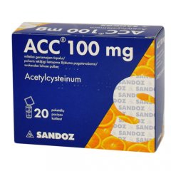 ACC 100 mg milteliai geriamajam tirpalui, N20