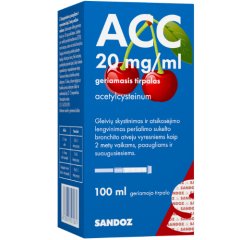 Sirupas kosuliui ACC 20 mg / ml, 100 ml 