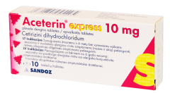 Aceterin express 10 mg tabletės, N10