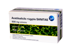 Acetilsalicilo rūgštis, 500 mg tabletės, N100