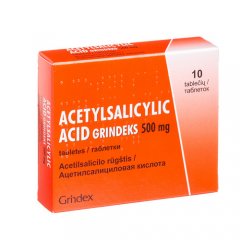 Acetylsalicylic acid Grindeks 500mg N10