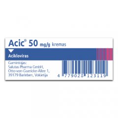 Acic kremas 50mg/g 2g N1 LI