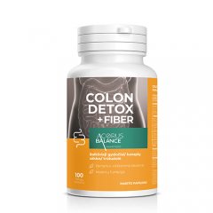 Acorus Balance COLON DETOX + FIBER kapsulės N100