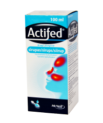 Actifed sirupas nosiai, 100 ml