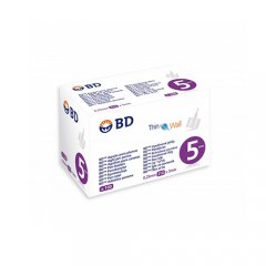 Insulininės adatos BP Pen, 0.25 mm (31G) x 5 mm, N100