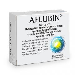 Aflubin tabletės nuo peršalimo, N48