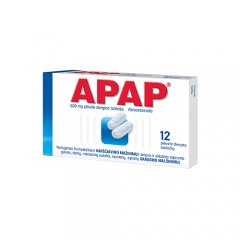 Apap 500 mg tabletės, N12