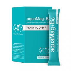 Energijos apykaitai ir nervų sistemai AQUAMAG+B6, 15 ml,10 pak.