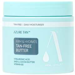 Stangrinantis ir drėkinantis kūno sviestas AZURE TAN-FREE FIRM & HYDRATE BODY BUTTER, 200 ml