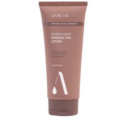 Vidutinis/tamsus savaiminio įdegio losjonas AZURE TAN NOURISH AND GLOW, 200 ml