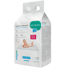 Kūdikio pervystymo paklotai BABYONO 40x60, 22 vnt.
