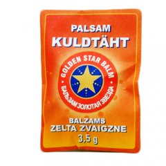 Balzamas Auksinė žvaigždė, vėsinantis, raminamasis, 3.5 g