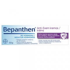 Bepanthen Anti-Exem kremas, mažina niežėjimą be hormonų, 50g