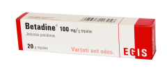 Betadine 100 mg/g tepalas, 20 g