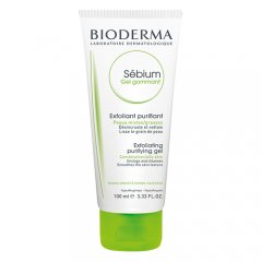 Veido odos šveitiklis riebiai, mišriai, į spuogus linkusiai odai BIODERMA SEBIUM GEL GOMMANT, 100 ml