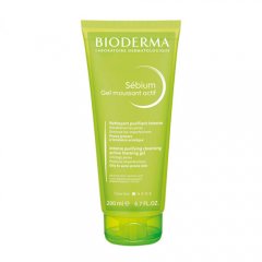  Aktyvaus poveikio rūgštinis prausiklis riebiai, spuoguotai odai BIODERMA SEBIUM GEL MOUSSANT ACTIF, 200 ml