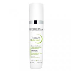 Odą lyginantis koncentratas riebiai ir mišriai odai BIODERMA SEBIUM NIGHT PEEL, 40 ml