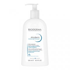 Švelnus gelinis prausiklis labai sausai ir atopiškai odai, bekvapis, BIODERMA ATODERM INTENSIVE GEL MOUSSANT, 500 ml