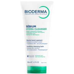 Raminamasis prausiamasis balzamas į spuogus linkusiai odai BIODERMA SEBIUM HYDRA CLEANSER, 200 ml