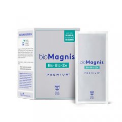 Milteliai geriamajam tirpalui BIOMAGNIS B6 PREMIUM, 28 pak.