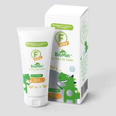 BioMin F for KIDS dantų pasta - gelis su fluoru ir bioaktyviu stiklu