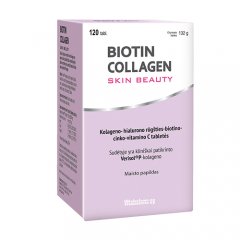 Biotin Collagen maisto papildas odai, 120 tablečių