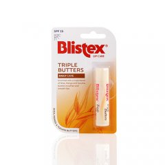 Blistex Triple Butters lūpų balzamas, SPF15, 4,25 g
