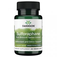 Brokolių ekstraktas (Sulforafanas) SWANSON, 400 mg, 60 kapsulių