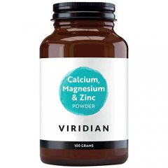 VIRIDIAN Calcium Magnesium & Zinc milteliai, 100 g