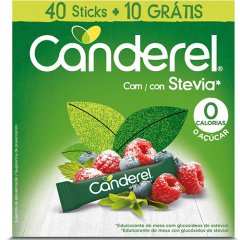 Saldiklis Canderel STEVIA pakeliai, N40+10