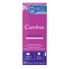 CAREFREE Large Fresh įklotai, 20 vnt.