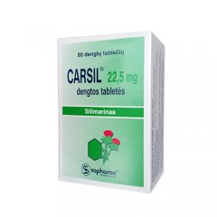 Carsil 22.5 mg silimarino tabletės, N80