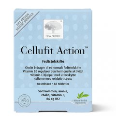 Odai ir riebalų apykaitai NEW NORDIC CELLUFIT ACTION, 60 tab.