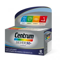 Centrum multivitaminai Silver 50+, 60 tablečių