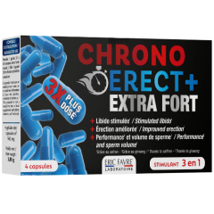 Seksualiniam aktyvumui, erekcijai ir energijai CHRONO ERECT EXTRA FORT 4 kaps.