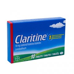 Claritine 10 mg tabletės nuo alergijos, N10