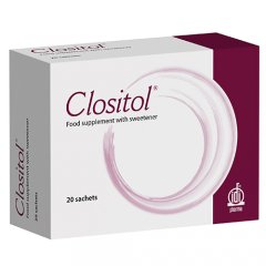 Maisto papildas policistinių kiaušidžių sindromo gydymui Clositol 20 pakelių